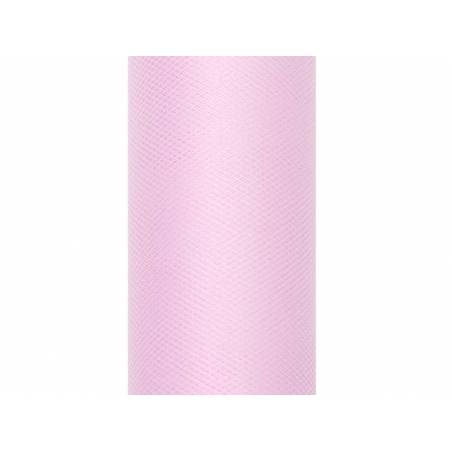 Tulle Uni rose pâle 0.3 x 9m 