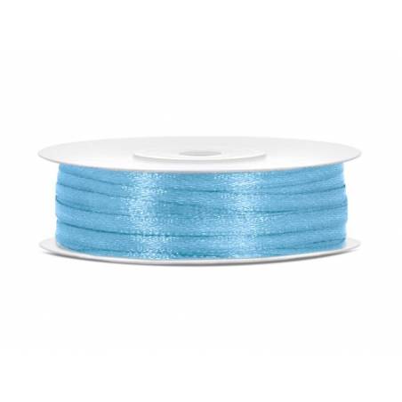 Ruban Satin bleu ciel 3mm / 50m 