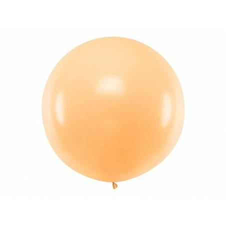 Ballon Rond 1m Pêche clair pastel