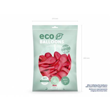 Ballons Eco 30cm rouge clair 