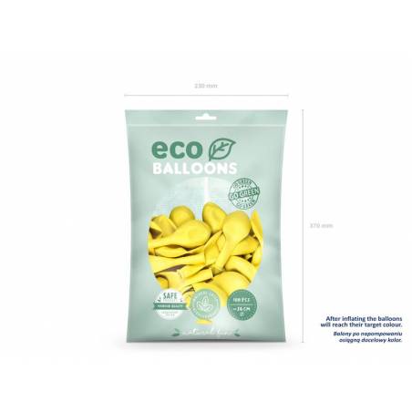 Ballons Eco 26cm jaune 