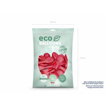 Ballons Eco 26cm rouge clair 