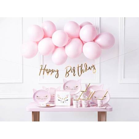 Ballon Etoile - Happy Birthday - Rose Poudré – La Boite à Dragées