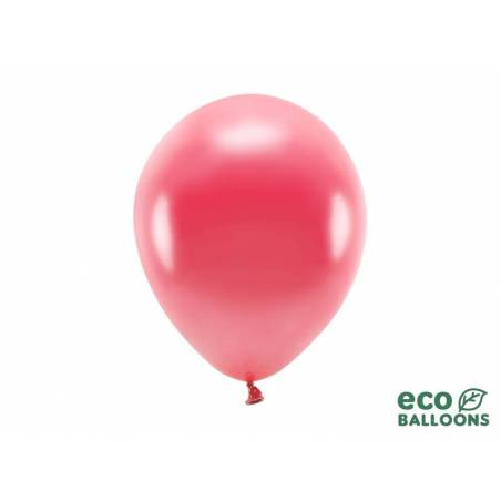 Ballons Eco 26cm métallique rouge clair 