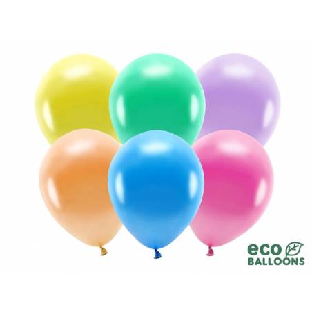 Ballons Eco 26cm métalliques mix 