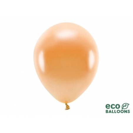 Ballons Eco 30cm métalliques orange 