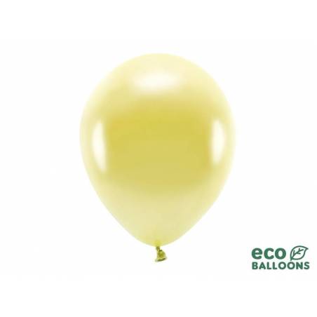 Ballons Eco 30cm or clair métallisé 