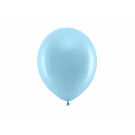 Ballons Rainbow 23cm bleu clair pastel 