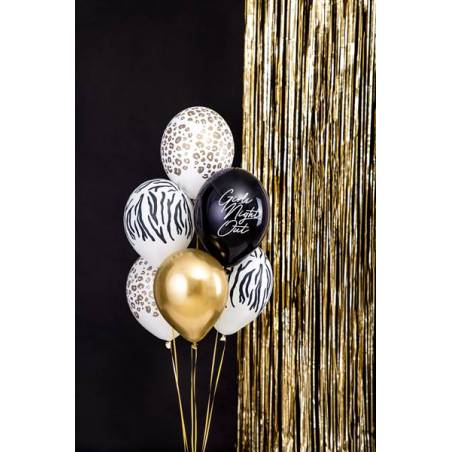 Ballons 30 cm Zebra Pastel Blanc Pur 