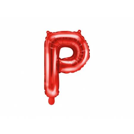 Ballon en aluminium Lettre ''P'', 35cm, rouge 