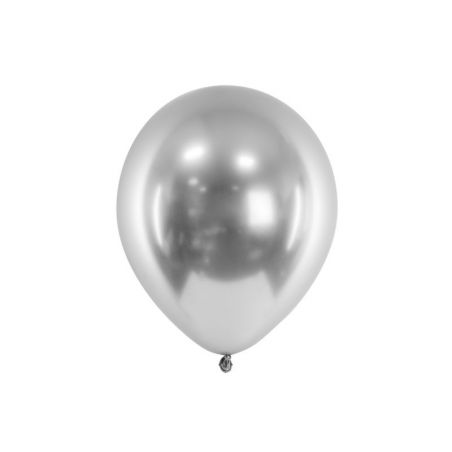 Ballons brillants 30cm argent 