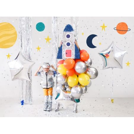 Ballons brillants 30cm argent 