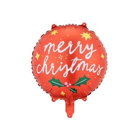 Ballon en feuille Merry Christmas, 45 cm, mélange 