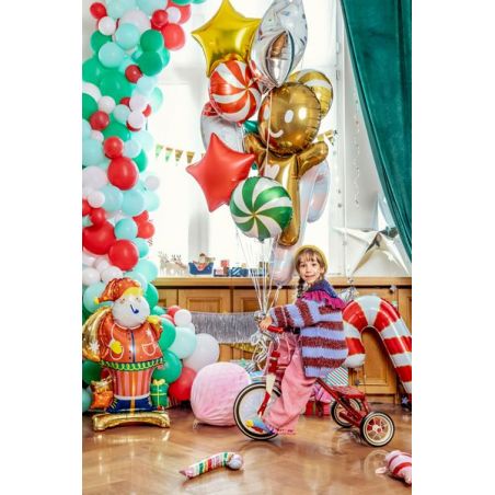 Ballon debout alu Père Noël, 63x106 cm