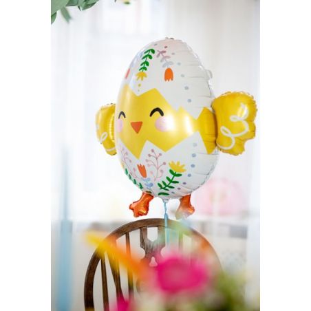 Ballon en feuille Chick, 78.5x64.5cm, mélange 