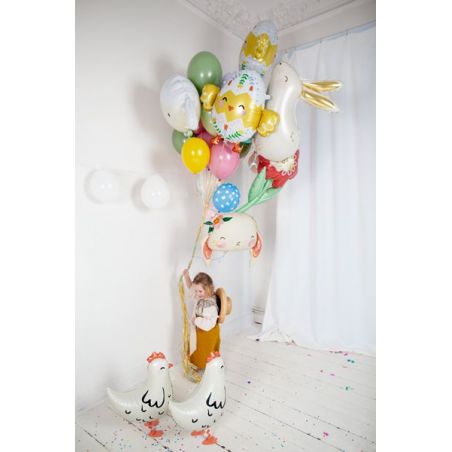 Ballon en feuille Chick, 78.5x64.5cm, mélange 