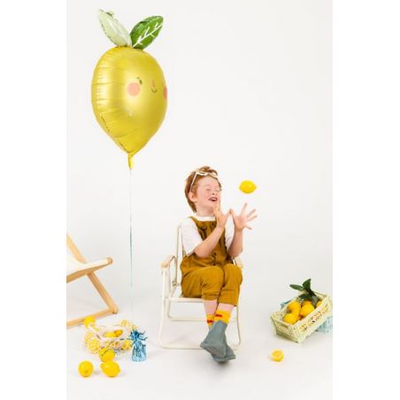 Ballon en feuille Lemon,50x75 cm, mélange 