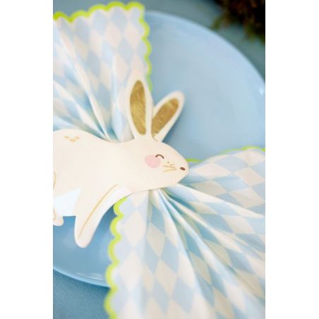 Serviettes de table Bunny mix 14x15 cm 