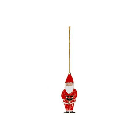 Décoration suspendue en métal Père Noël, 10x4 cm, mélange 