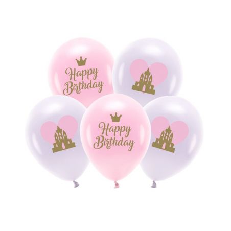 Eco Balloons 33 cm Happy Birthday mix 