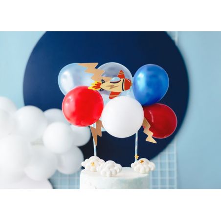 Ballon cake topper Plane, mix, 29 cm 