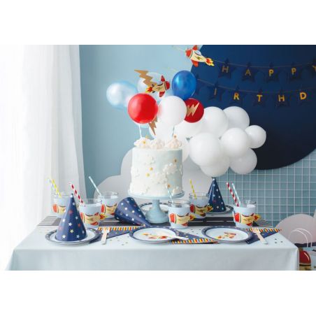 Ballon cake topper Plane, mix, 29 cm 