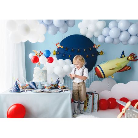 Ballon cake topper Plane, mix, 29 cm 