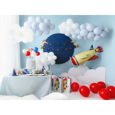 Ballon cake topper Plane, mix, 29 cm 