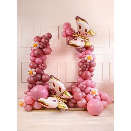 Ballons de baudruche 23 cm Pastel Bourgogne 