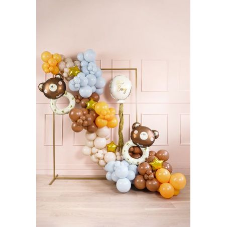 Ballons de baudruche 23 cm Pastel Mocca 