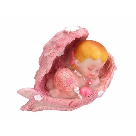 Figurine Fille Ange rose 6.5cm 