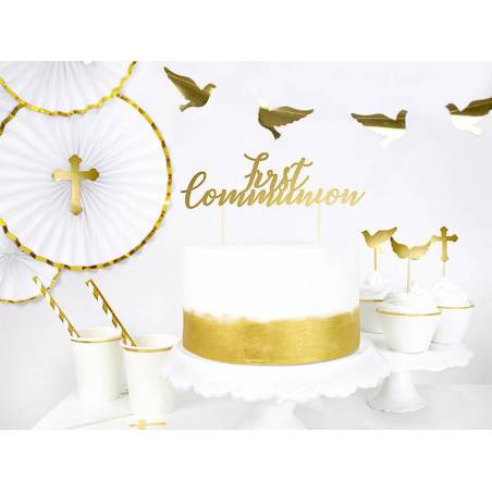 Cake Topper Premiere Communion Or 21cm