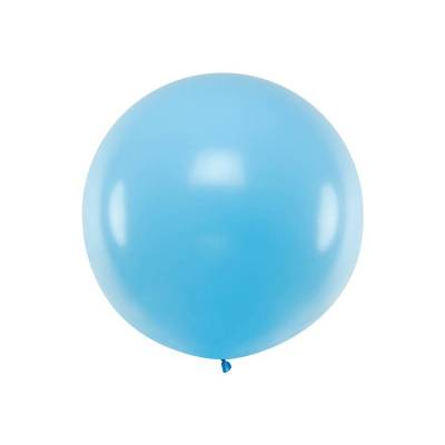 Ballon géant rond bleu ciel - 1 mètre