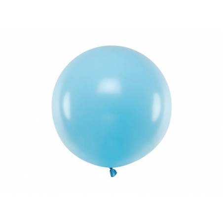 Ballon Rond 60cm Bleu Clair Pastel 