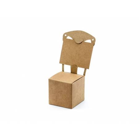 Chaise de boîtes kraft 5x5x5cm 