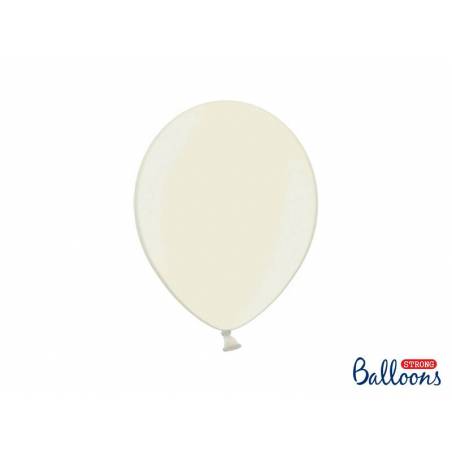 Ballons forts 27cm crème légère métallique 