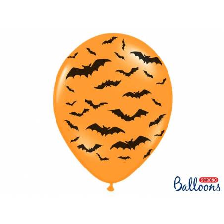 Ballons 30cm Chauves-souris Pastel M. Orange 