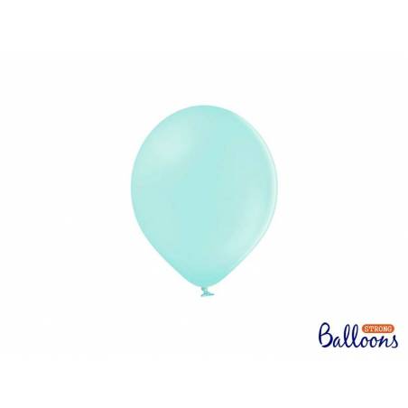 Ballons forts 12cm menthe légère pastel 