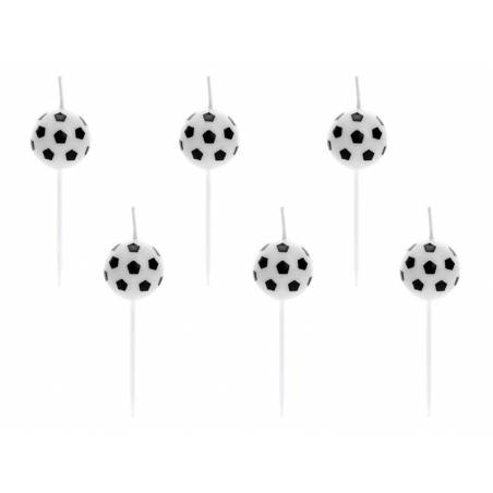 Bougies d'anniversaire Ballons de foot 2.5cm 