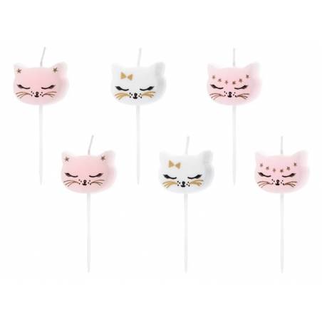 Bougies D Anniversaire Chat Assortiment 2cm