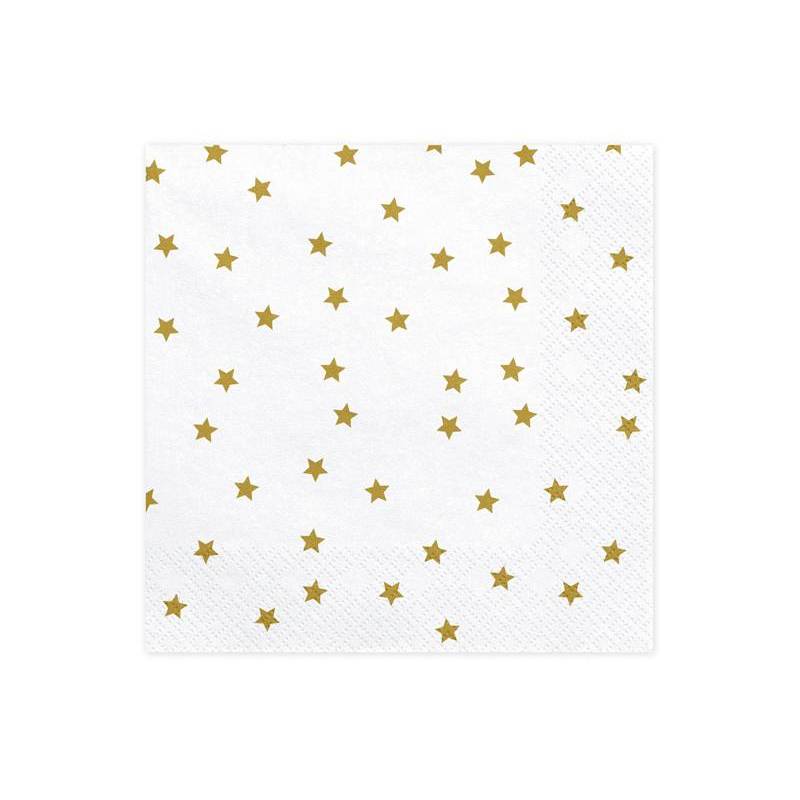 serviette en papier blanche 33 x 33 cm - lot de 20